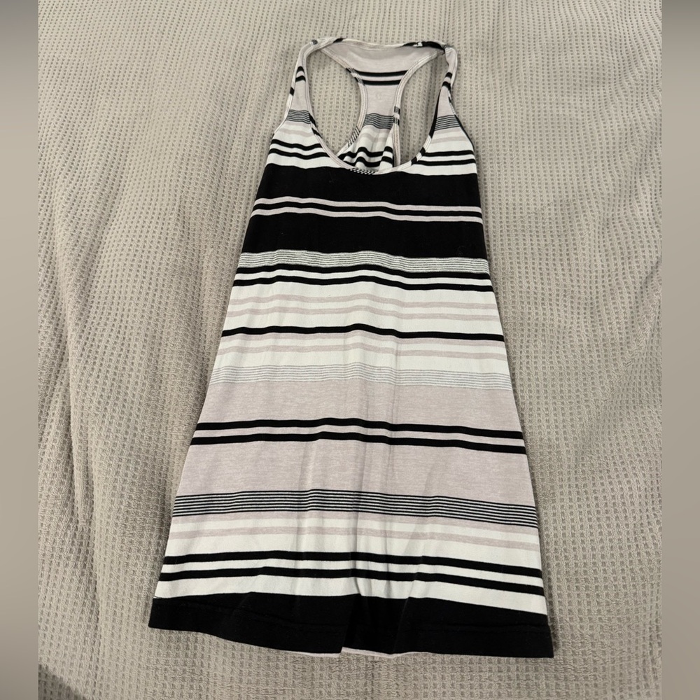 Lululemon neutral stripe racerback tank